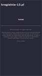Mobile Screenshot of kregielnia-13.pl